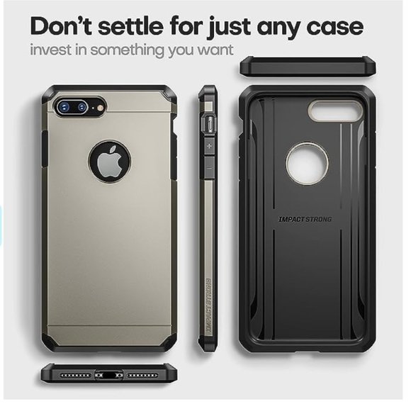 ImpactStrong iPhone 7/8 Case, Heavy Duty Dual Layer Protection Cover Heavy Duty - Picture 10 of 11